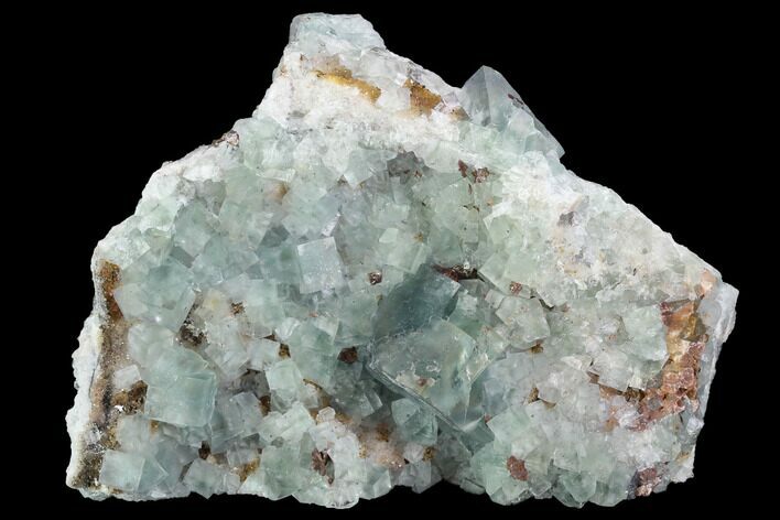Blue-Green, Cubic Fluorite Crystal Cluster - Morocco #99007